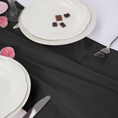 Miniatura 4 de Peomeise Paquete de 6 caminos de mesa de gasa de 14 x 108 pulgadas, camino de boda transparente, romántica tela menta para decoración de boda, baby