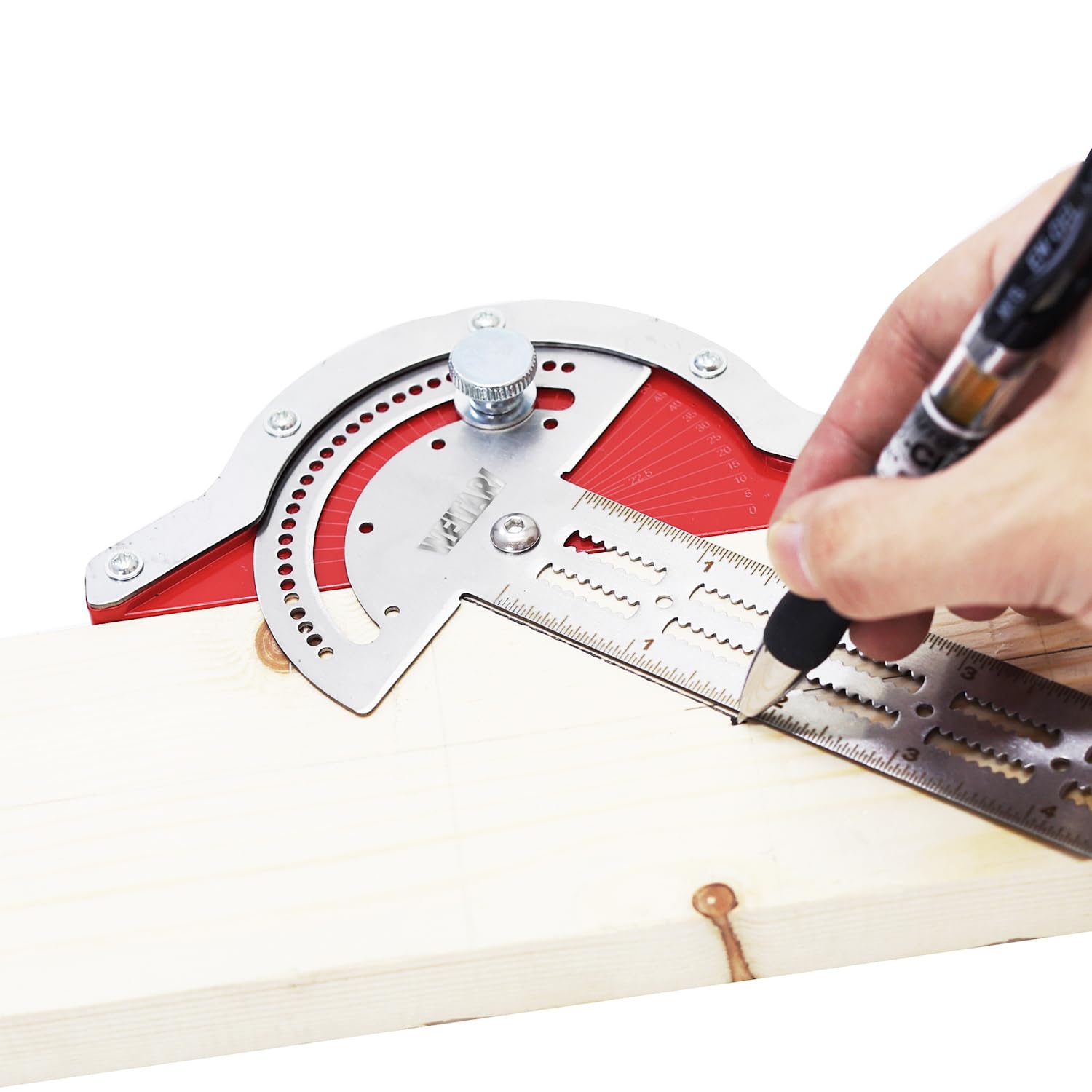 Woodworker's Edge Ruler - 0-70° Angle Finder -3
