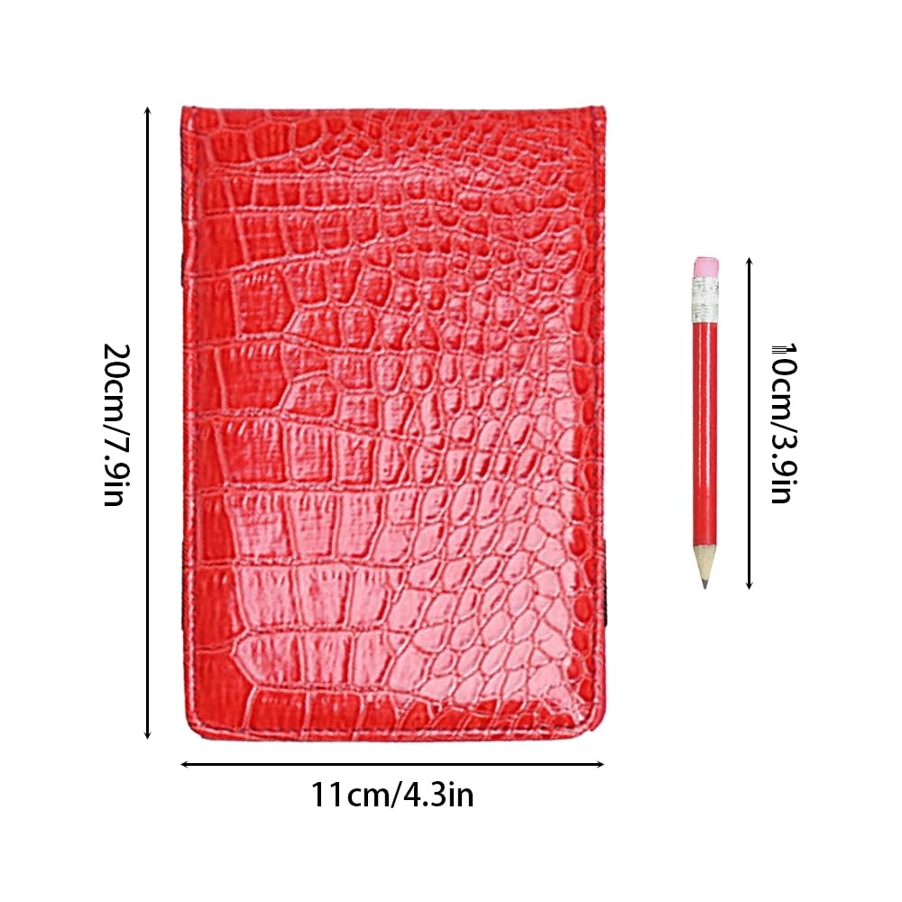 MiOYOOW Leather Scorecard, Large Size Leather Scorecard Holder Stat Tracker Sheet with Elastic Strap for Sports Competitions - Image 2