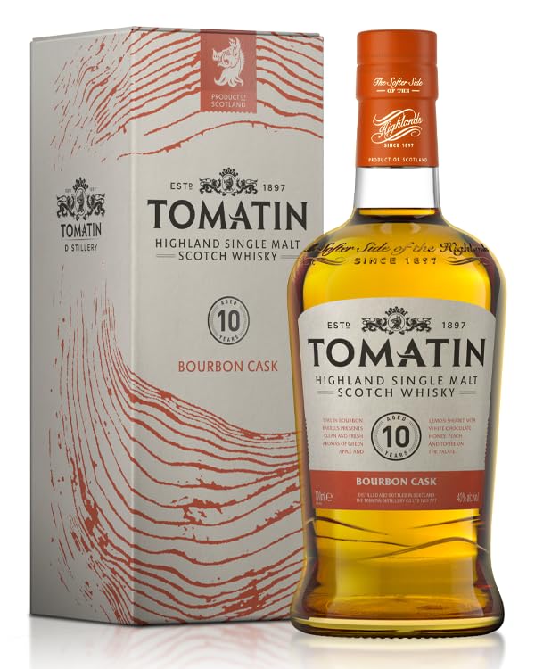 Tomatin 10 Year Old Single Malt Whisky Bourbon Cask 70CL