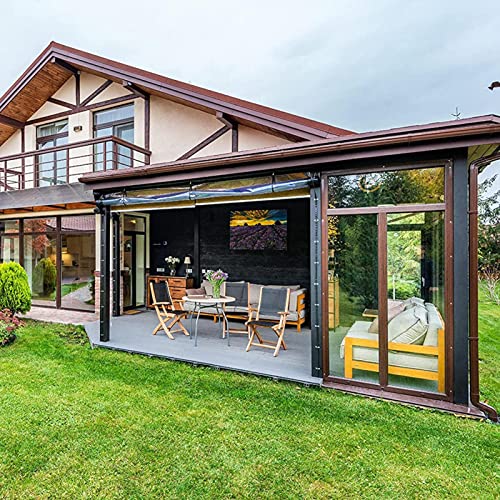 Bâche imperméable sur mesure avec porte zippée pour pergola et cabane - 7