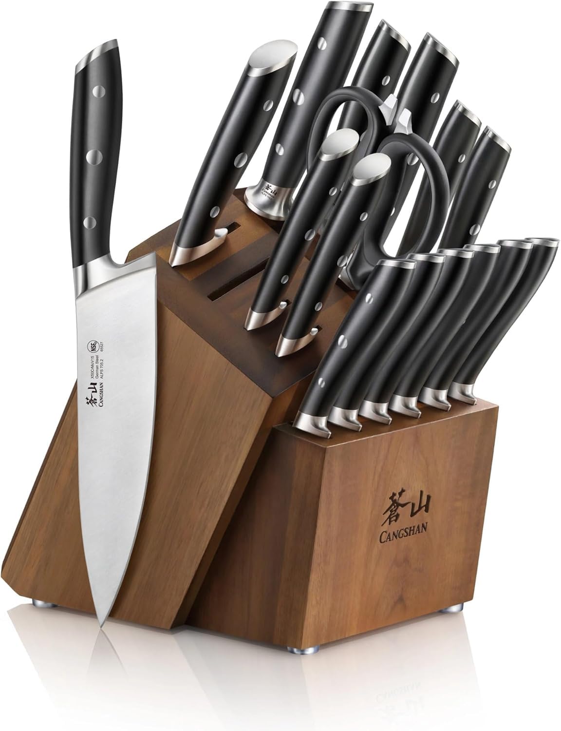 Amazon.com: Cangshan Alps Series German Steel Forged 17-Piece