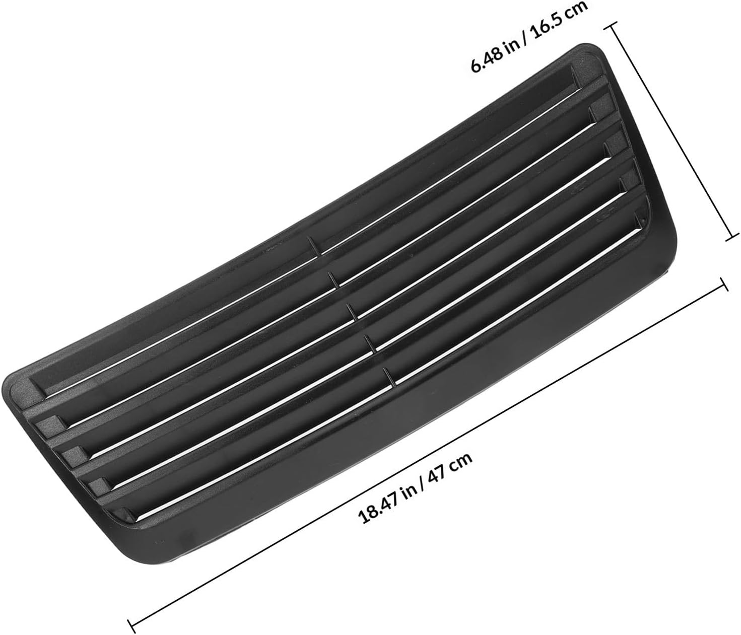 HEMOTON Auto Intake Hood Vent Cover for Car Engine Black Plastic Splashproof Side Vent Unique Style Improving Engine Performance