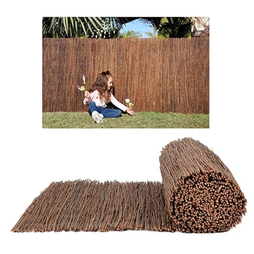 Suinga - Recinzione di vimini multivarie da 2 x 3 metri, occultamento al 95%, consigliata per l'ombra o la delimitazione del tuo giardino.