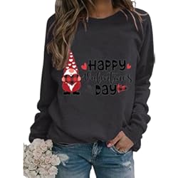 Precios Gobik Personalizado Sudadera Camisetas Informales de Manga Larga para Entrenamiento, Blusa Suelta para el Día de Mujer Invierno