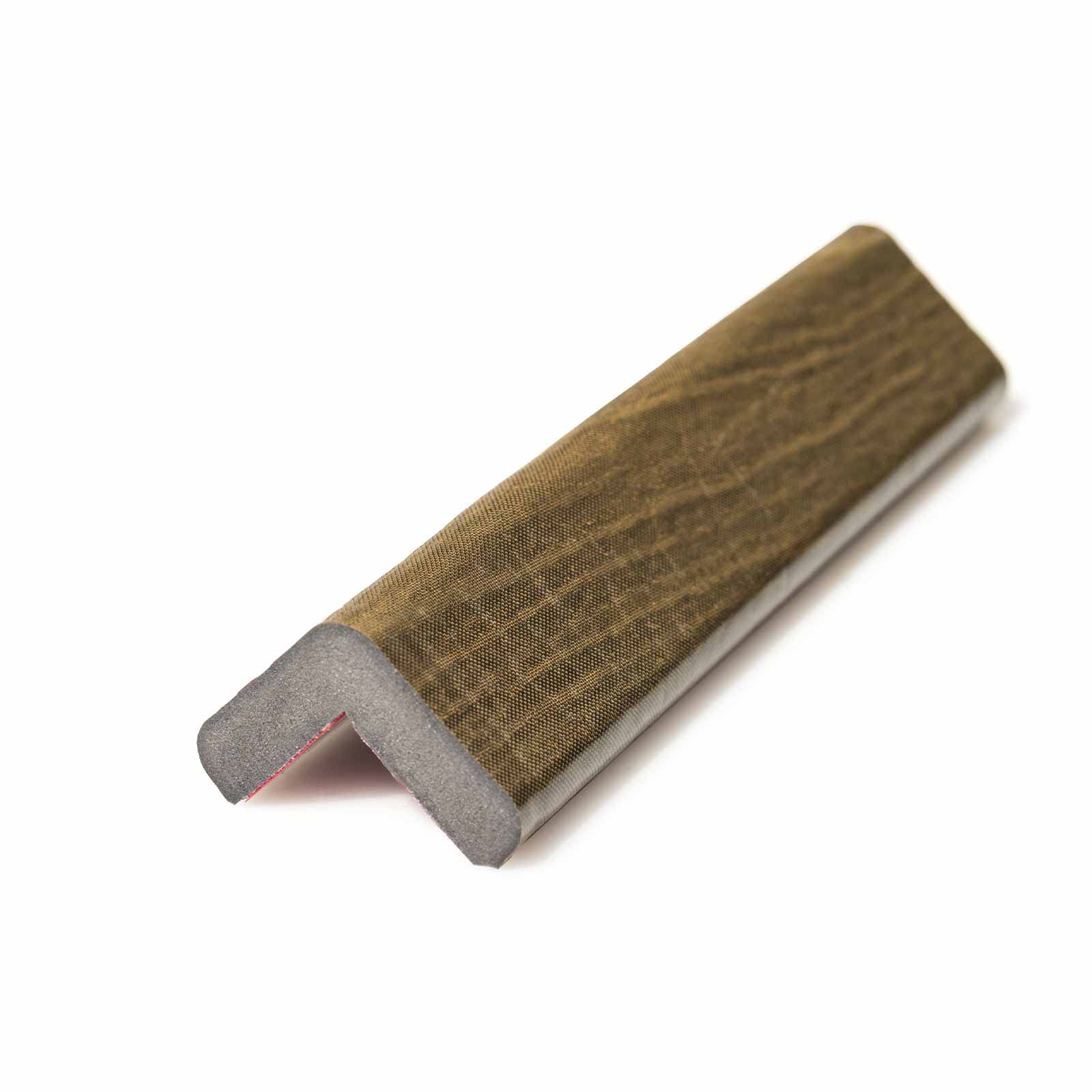 SHG | Eckenschutzprofil | 1000 mm | Holz-Dekor khaki | Metall | Typ E, 1-m-Stück, Holz-Dekor khaki