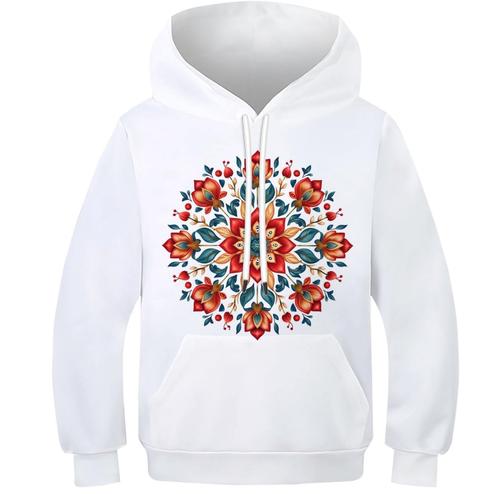Pullover à capuche enfant à motif vectoriel 3D résistant aux lavages - 8