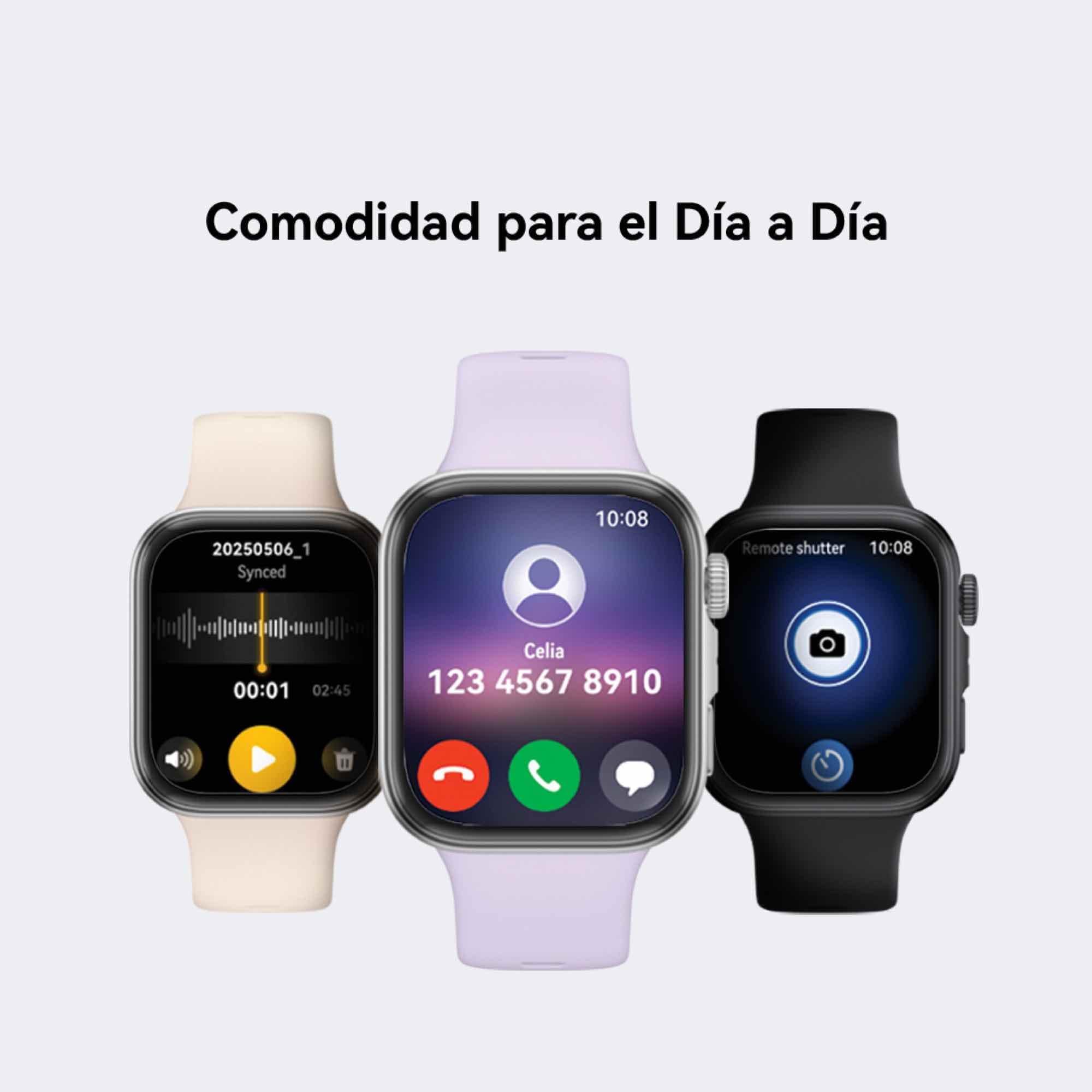 HUAWEI Watch FIT 4 Smartwatch, Brillo Máximo de 2.000 Nits, Barómetro, Dual–Band GPS, Carga Inalámbrica, Ultrafino, Monitor de Actividad Física, Morado