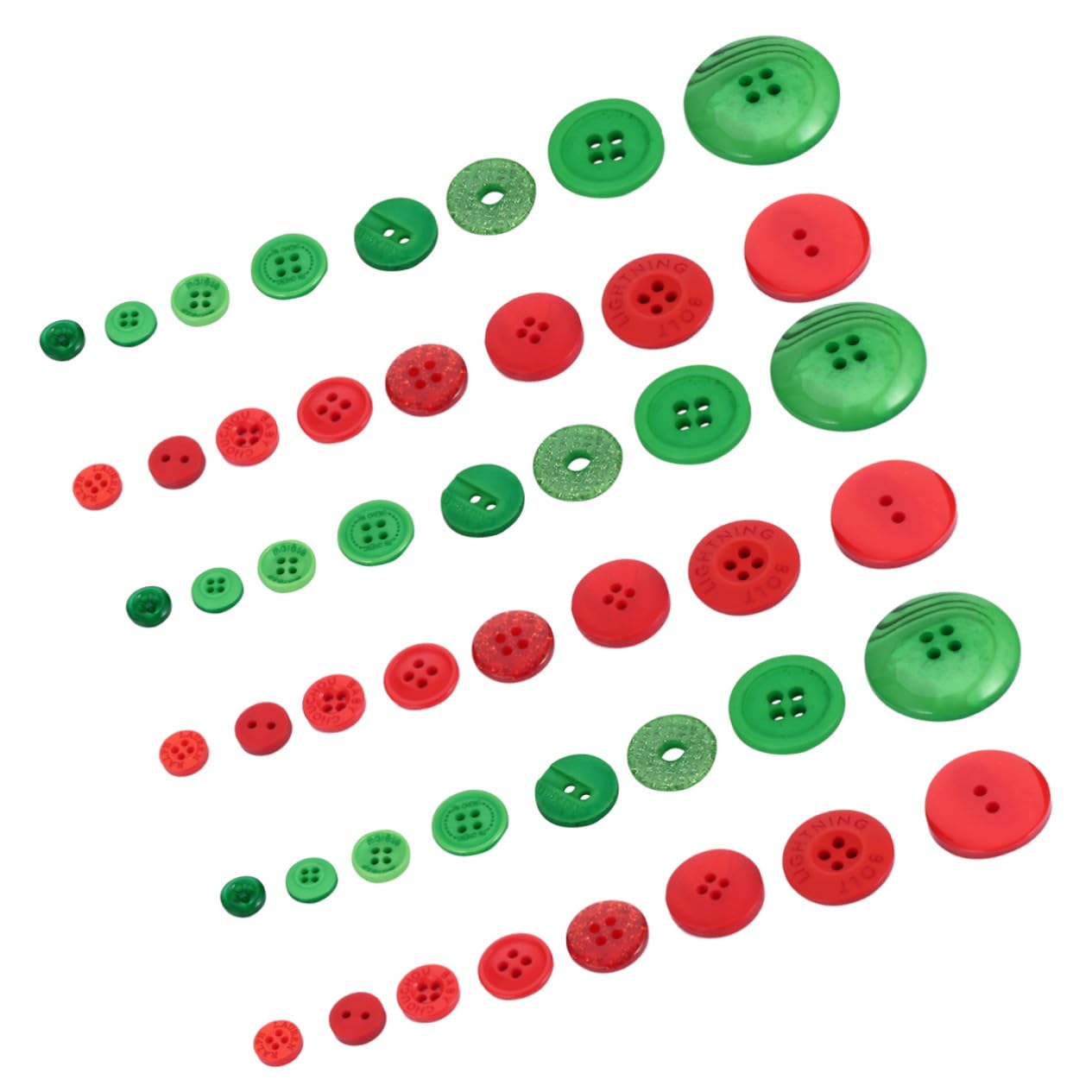 Bottoni in Resina Colorati Misti per Cucito 1320 Pezzi Assortiti