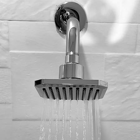 PISTIS Stainless Steel Polished Bathroom Shower Shower Head For Bathroom And Best Overhead Shower - Bathroom Rain Shower & Shower For Bathroom,Silver