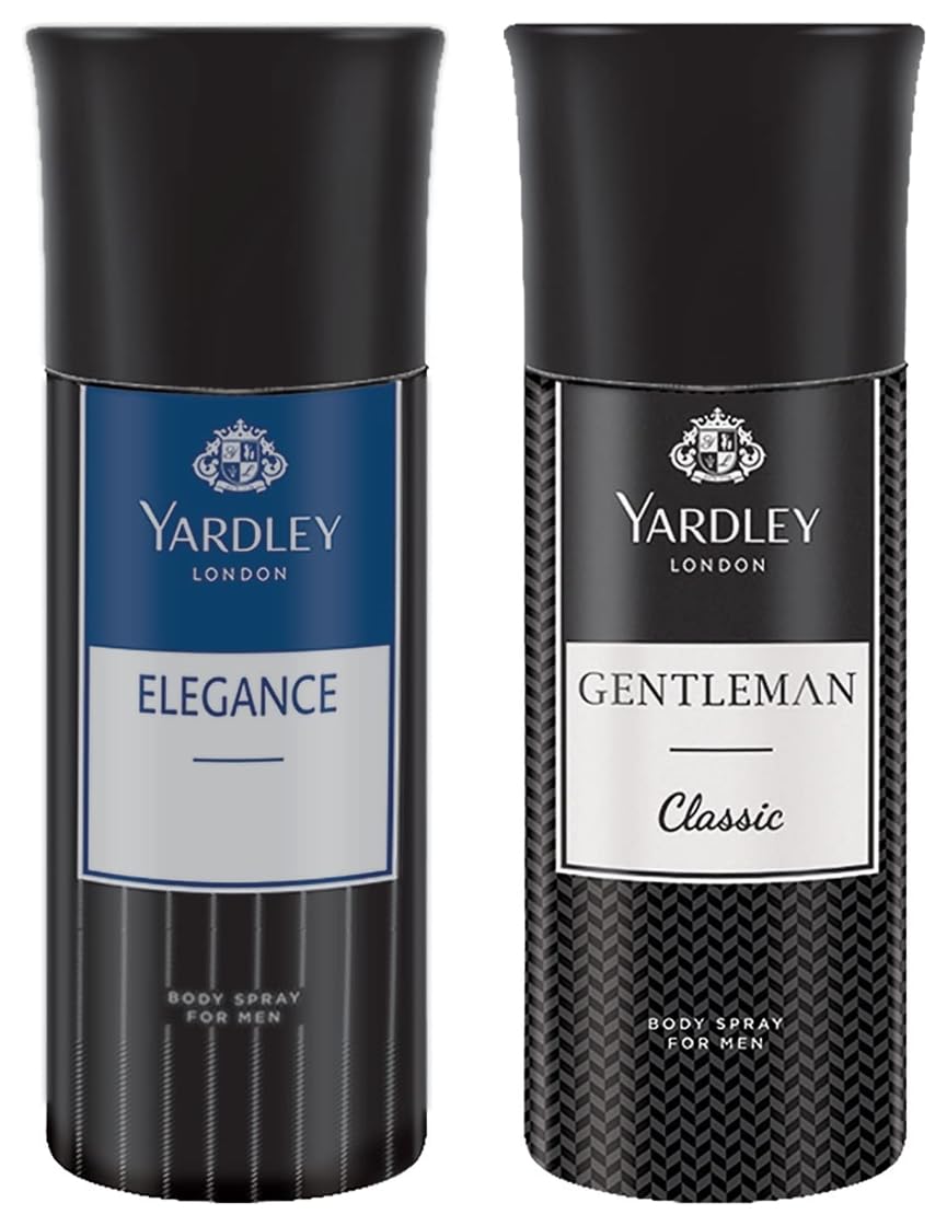 Yardley London Elegance Deo Body Spray for Men, 150ml And Yardley London Gentleman Classic Deo Body Spray for Men, 150ml-image-44