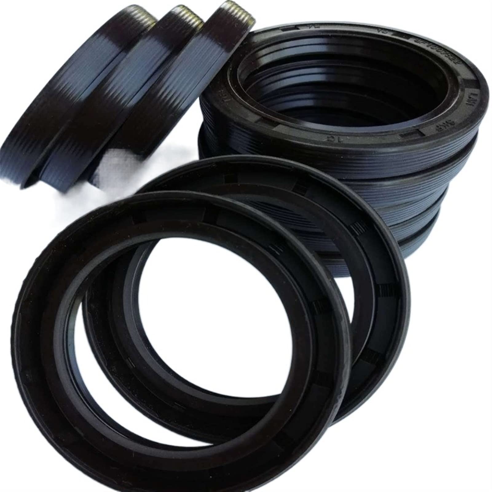 Juntas tóricas Junta tórica de sellado, anillo de goma, arandela de sellado, 1 pieza, sello de aceite esquelético tipo TG4 negro, junta de caucho de nitrilo de tres labios, sellos de eje radial, diáme