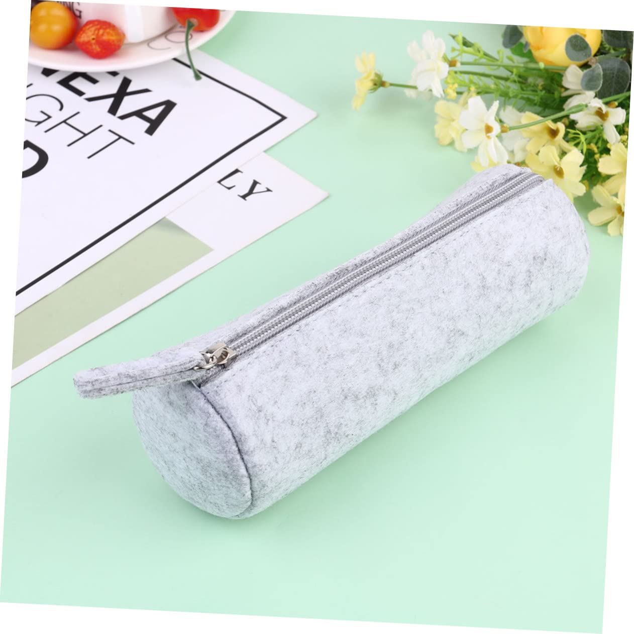 Housoutil 3 Set Astuccio Organizer Multifunzionale Per Cancelleria E Cosmetici Trousse Grigie E Grigie Scure Resistente E Facile Da Per Ufficio E Scuola 4 Pezzi * 3