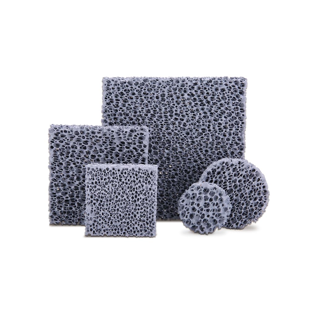 Wysokotemperaturowy filtr ceramiczny z pianki cyrkonowej - porowata pianka z węglika krzemu dla metalurgii 1 szt.(50mmx50mmx12mm)