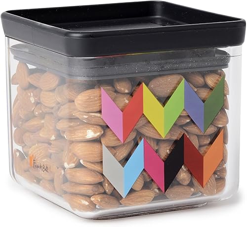 Miniatura 9 de French Bull Ziggy - Recipiente de plástico para cereales y alimentos secos a prueba de fugas sin BPA, con tapa, despensa, cocina, aperitivos,