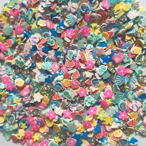 Mo Sheng Accessory 40g Mini Oceans Polymer Slices Art Design Charms Supplies Slices Clay DIY Craft(Oceans)
