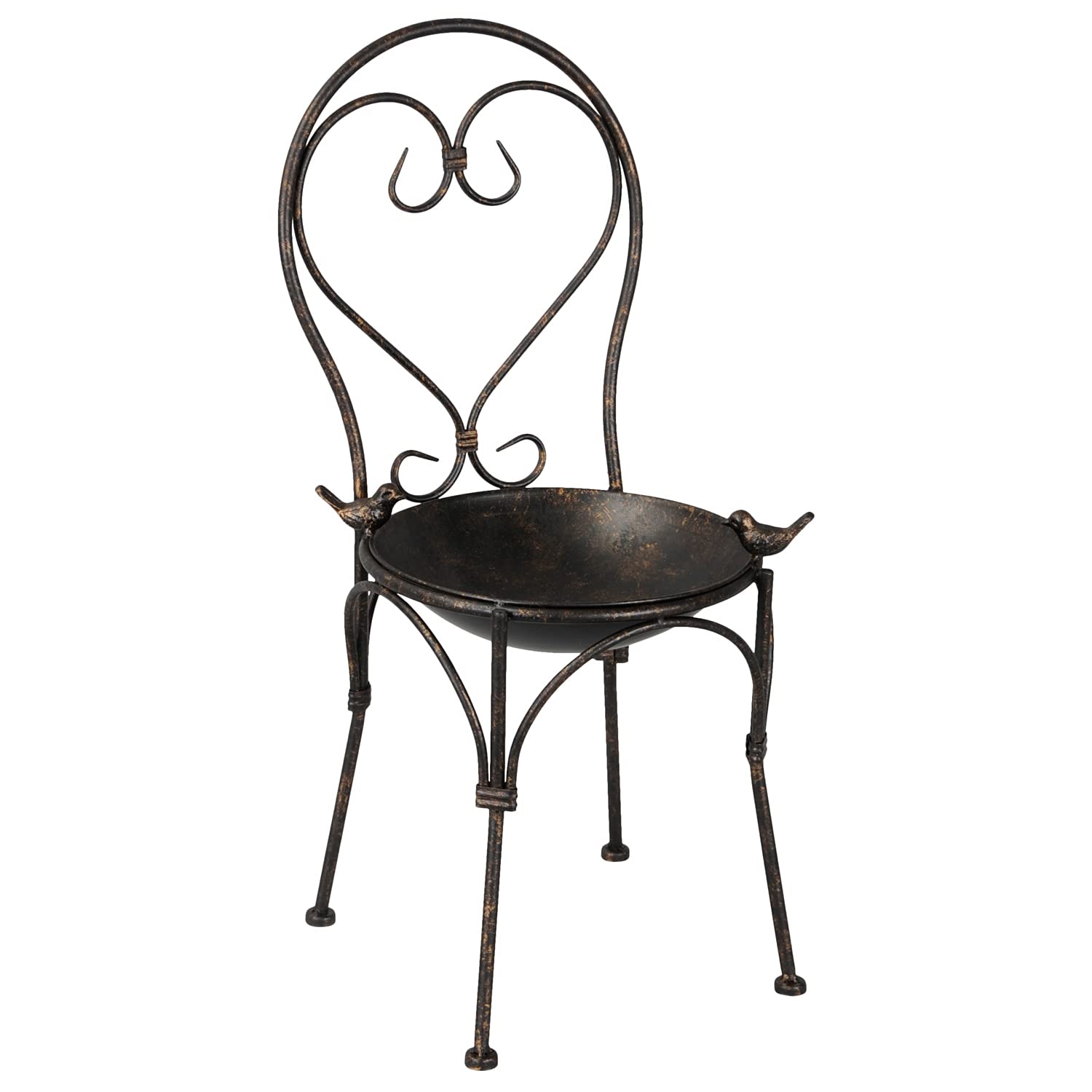 Posiwio Bebedero para pájaros, silla decorativa para jardín