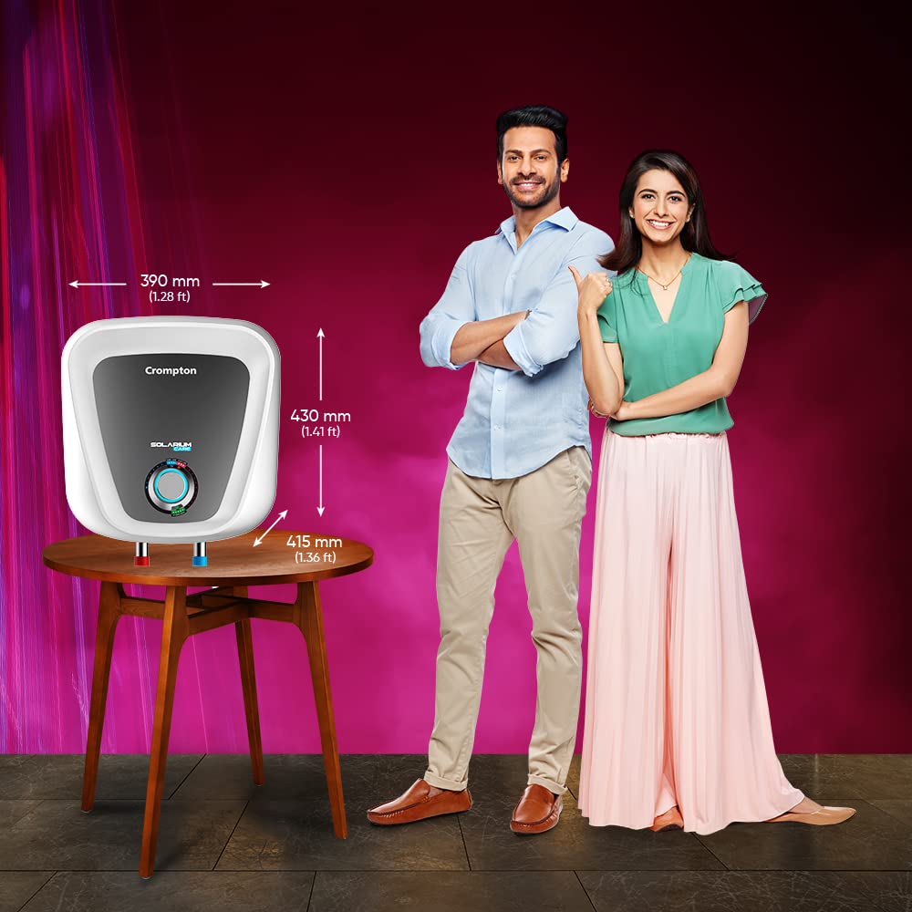 Buy Crompton Solarium Care 15-L 5 Star Storage Water Heater (Geyser) With  Rust Proof Plastic Body (White), Wall Mounting Online at Low Prices in  India - Amazon.in