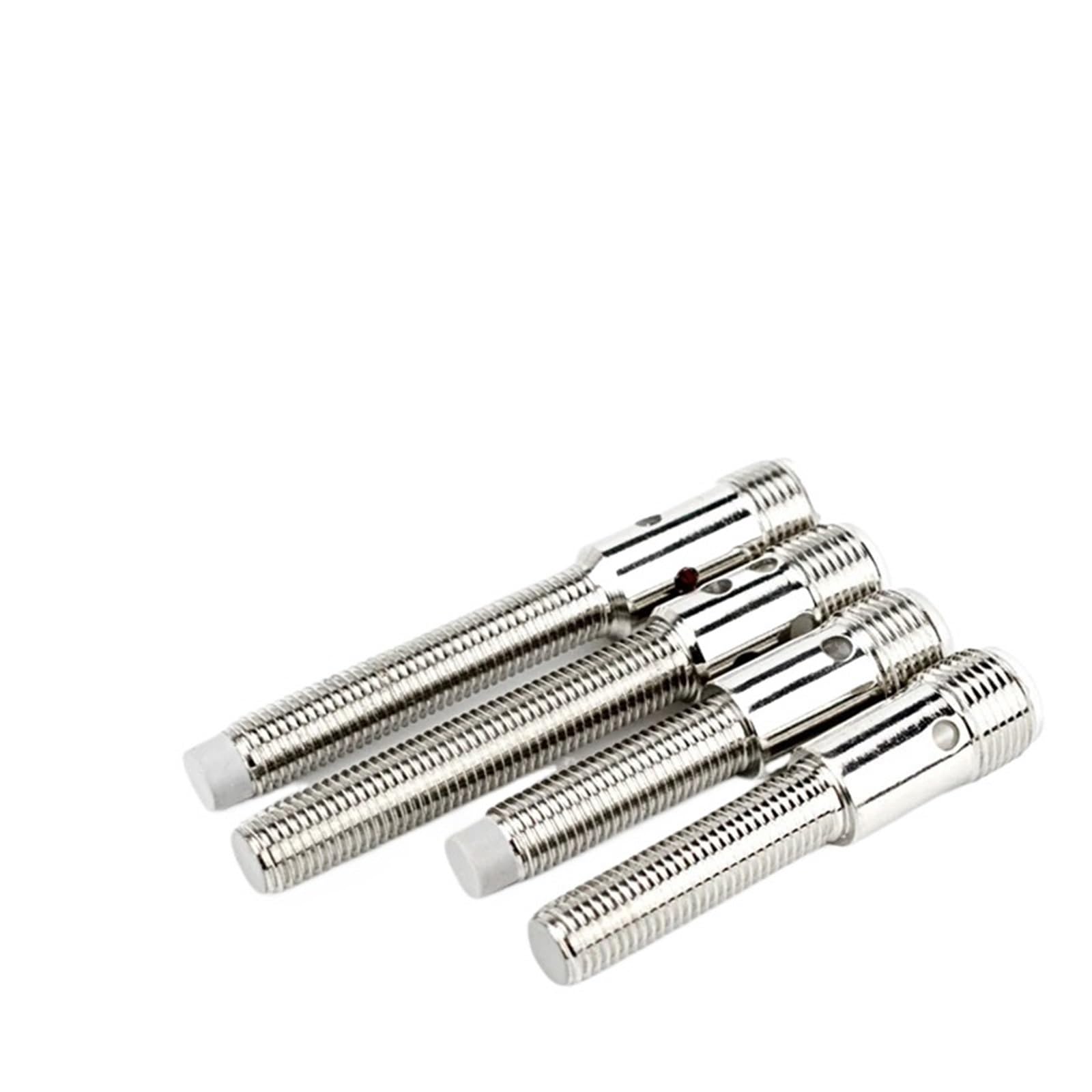 1 sensor de proximidad enchufable M8 con interruptor de inducción de metal de 8 mm de diámetro.(DMB08-02U-N,PNP NO T)