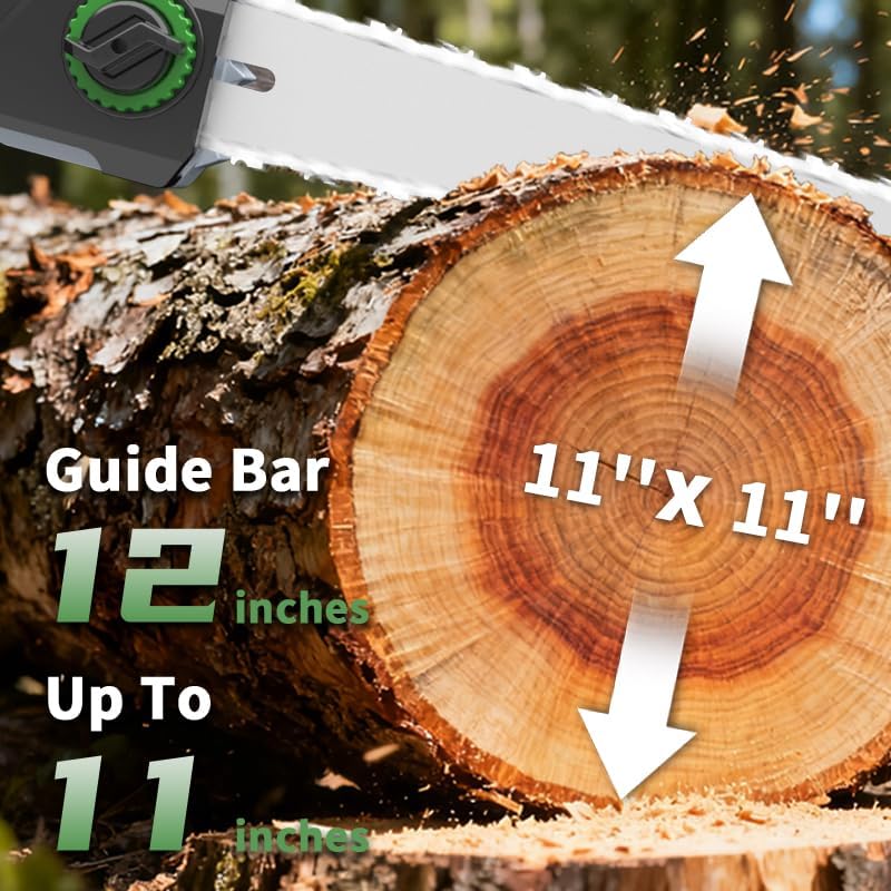 Kaillash 12-Inch Lithium-Ion Chainsaw 2X20V4.0AH with Brushless Pure Copper Motorsddadfa - Image 2