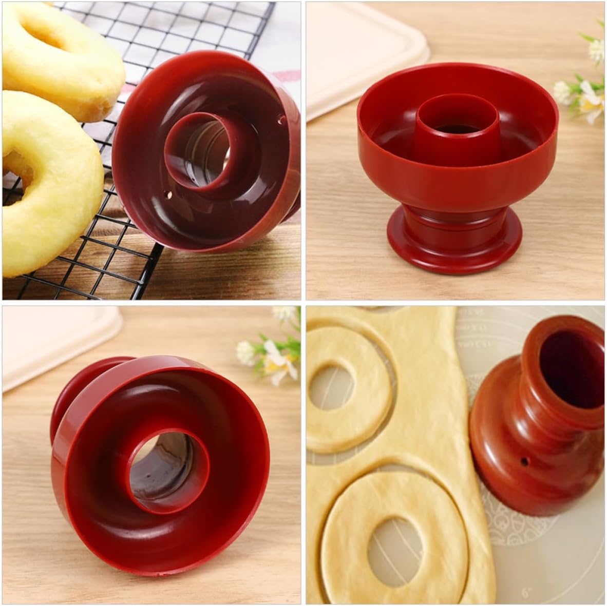 Doughnut Mold PP Nonstick Hollow Baking Tool for Bread Cakes