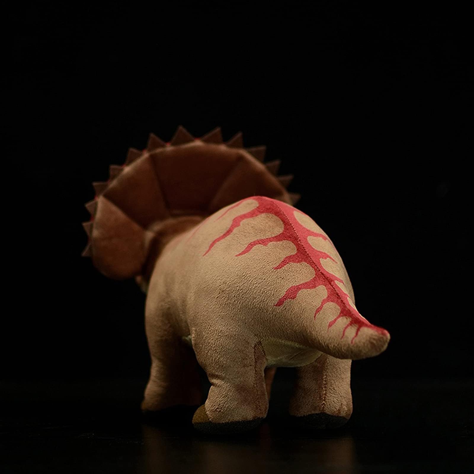 Tiny Heart Triceratops Dinosaur Plush Toy - Realistic Stuffed Toy, Cute and Soft Gift for Children Boys and Girls - Brown, 21 Inches - Image 4
