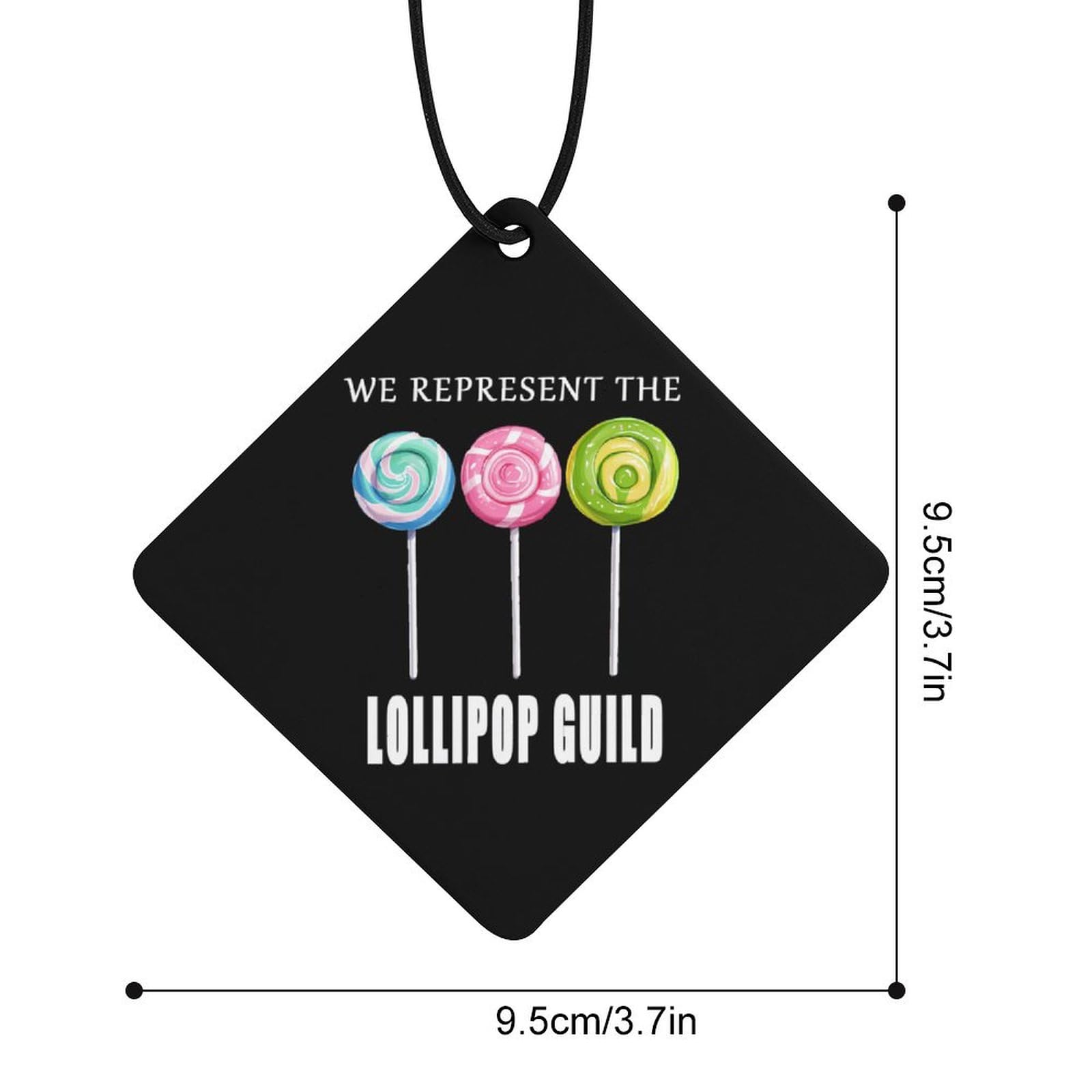 We Represent The Lollipop Car Air Freshener Hanging Aromatherapy Tablets for Car Accessories Rhombus