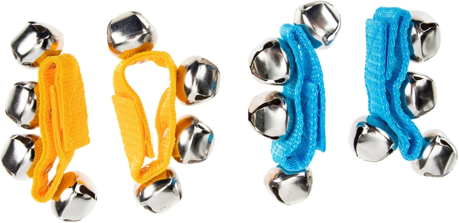4pcs Wrist Bells Rattle Toys for Boys and Girls Musical Rhythm Bracelet and Music Instrument Toy for Playtime and Decor