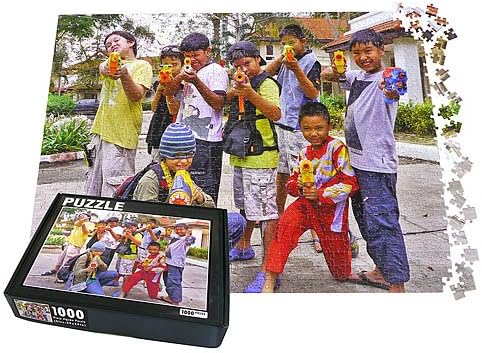 1000 Piece Personalized Custom Photo Jigsaw Puzzle, 20x28in.