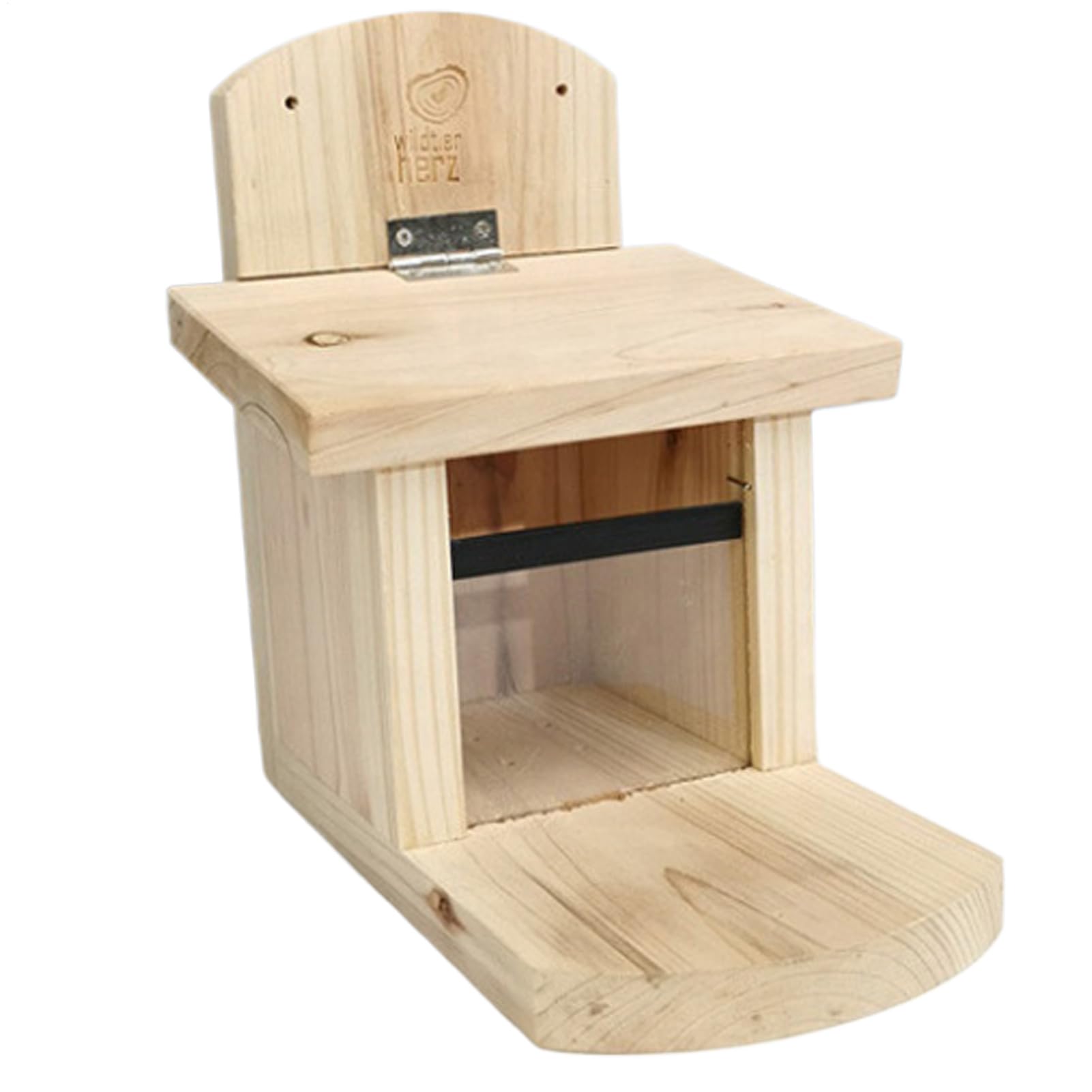 Mangeoire à écureuils en bois avec bac XXL pour jardin
