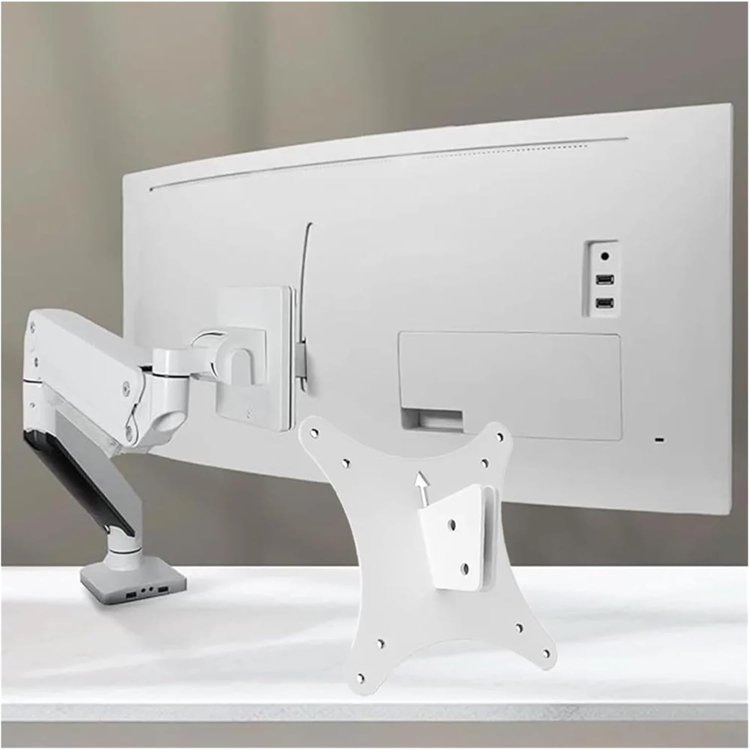 34-Inch Curved Monitor Wall Mount Adapter Compatible with CF791 CJ791 LC34J791WTR LC34J791WTUXEN LC34J791WTXNZA TV Accessories Black Bracket for Enhanced Viewing Experien