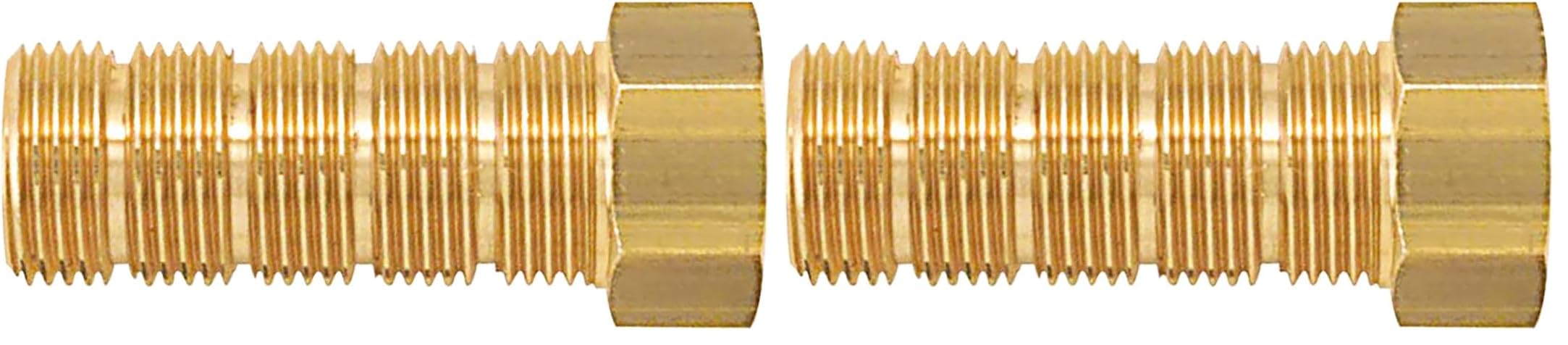 Mamelon laiton égal mâle-femelle 20x27 Longueur 38 mm (Lot de 2)