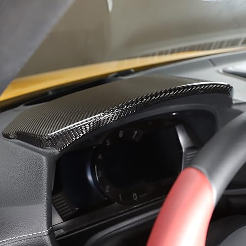 Miniatura 3 de Fgtagtal Real Carbon Fiber Center Console Dashboard Trim Cover Fit for Toyota Supra GR A90 A91 MK5 2019-2022, Dash Panel Trim Cover, Console Panel