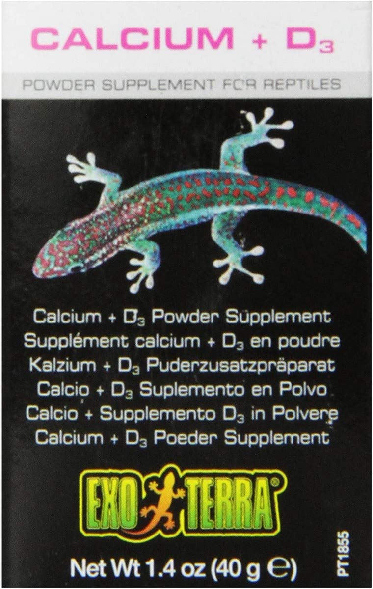 Buy Exo Terra Calcium + D3 Powder Reptiles Supplement, 1.4Ounce Online