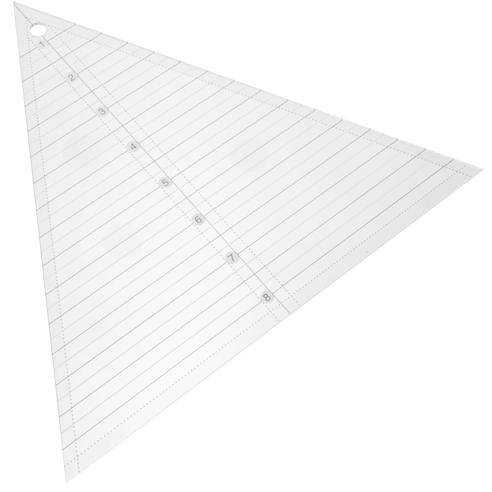 Uonlytech 3 Stück Quiltlineal-Vorlage Schneiden Quilter gesteppt Quiltschablonen geformt Quiltlineal aus Stoff Quilten quadratisches Lineal Näh-Patchwork-Lineal Dreieck Quilt Lineal Acryl