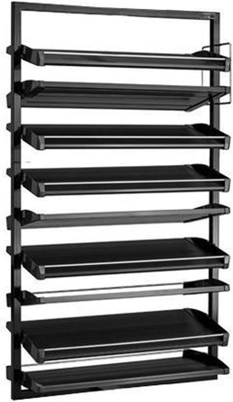 Pull Out Shoe Rack Rotating Shoe Cabinet Cabiner Rotate Rotating Shoe Storage Rack for Wardrobes Retractable，Adjustable 4-12 Tier Shoe Rack Organizer - Space-Saving Stackable Metal Storage f