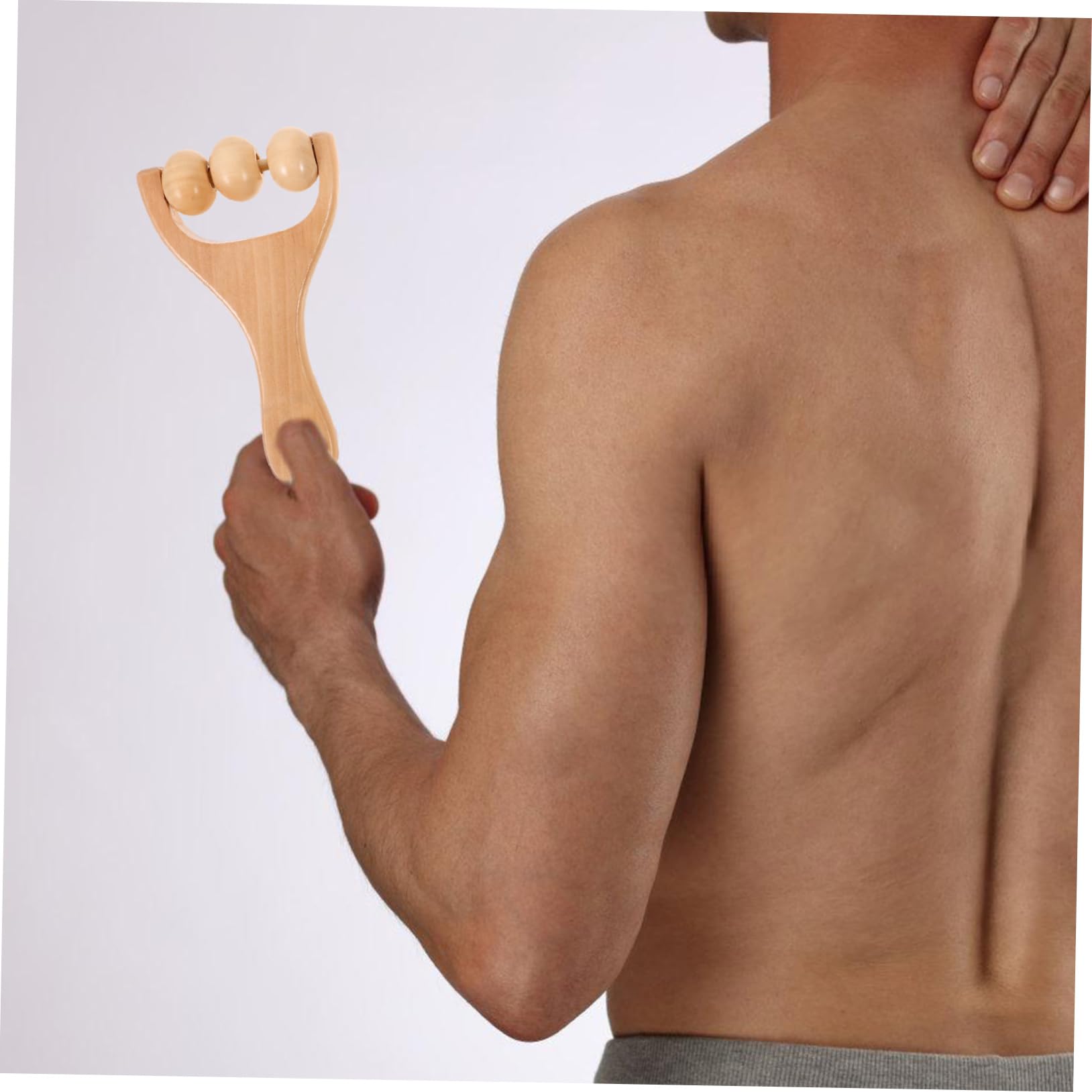 Rouleau de Massage en Bois 3 Pièces pour Pieds et Cou, Outil D'auto-massage Multifonctionnel Lisse et Rond, pour Voyage et Détente à L'hôtel