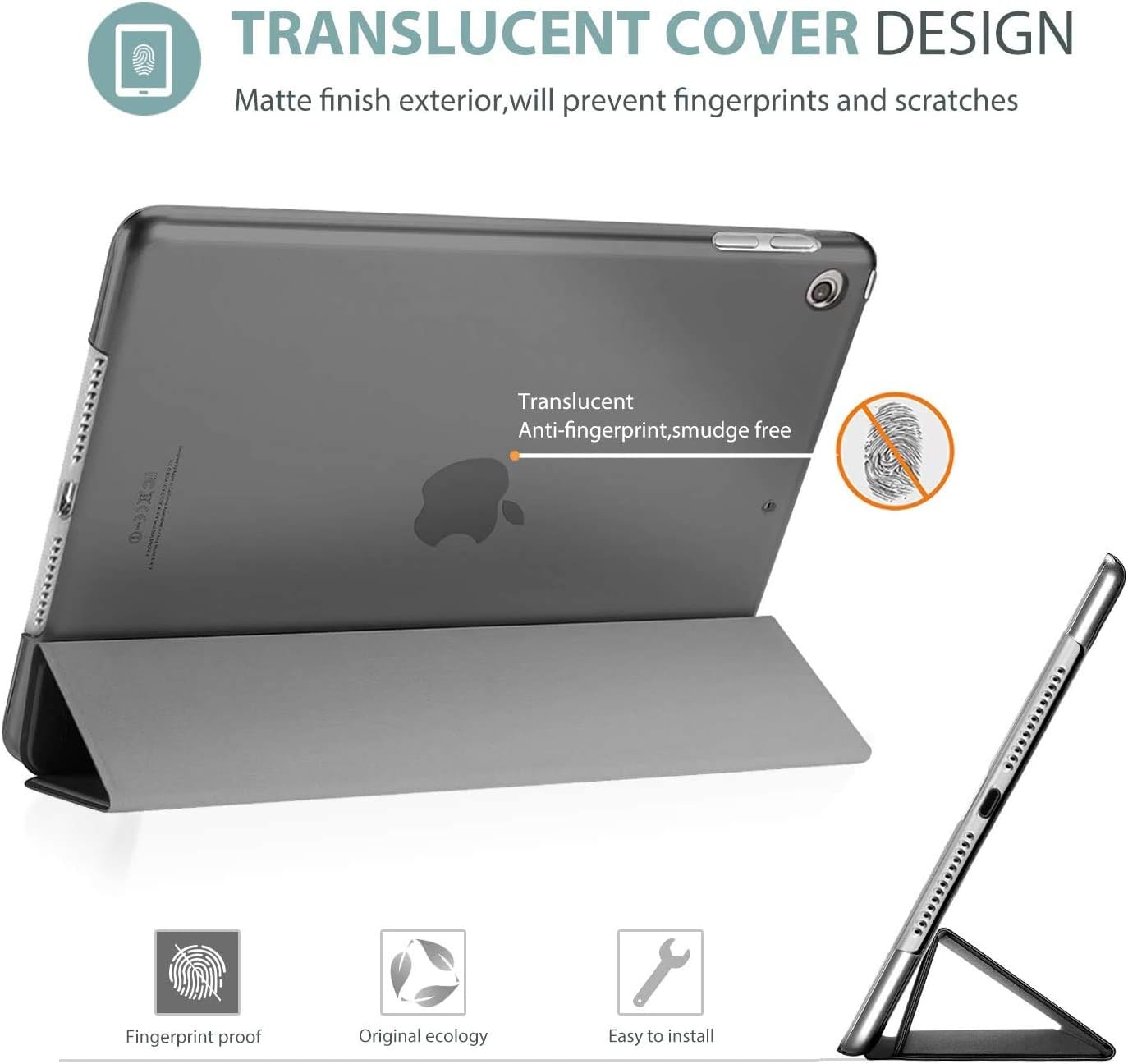 ProCase Smart Case for iPad Mini 5th Generation(2019 Model), Lightweight Cover with Auto Sleep/Wake for iPad Mini 5 -Grey - Image 5