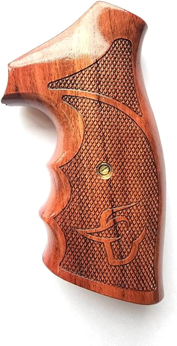 BMPL Hardwood Luxury Laser Grips Compatible with Taurus Medium/Large Frame.357 M44, 65, 66, 80, 82, 83, 96, 431, 441, 607, 608, 669 Revolver Handmade