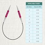 KnitPro Zing Fixed Circular Needles 9" (22.5cm) | US Size 8 (5mm)