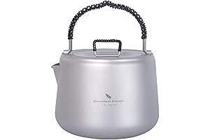 iBasingo Premium Titanium Kettle: Ultralight Companion for Outdoor Adventures