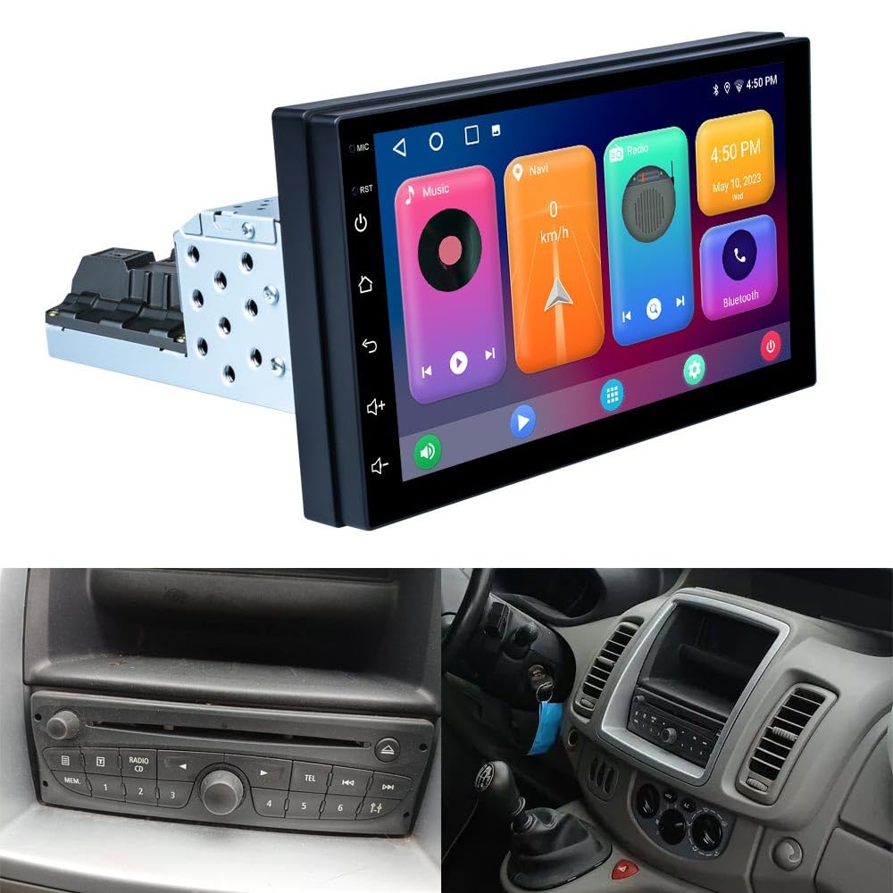 9" Android Auto GPS Radio Navigator Carplay Replacement for Nissan Primastar Opel Vivaro Renault Trafic LL Ill 2 3 mit GPS Bluetooth FM USB WiFi DVR RDS TPMS SWC Dab HD
