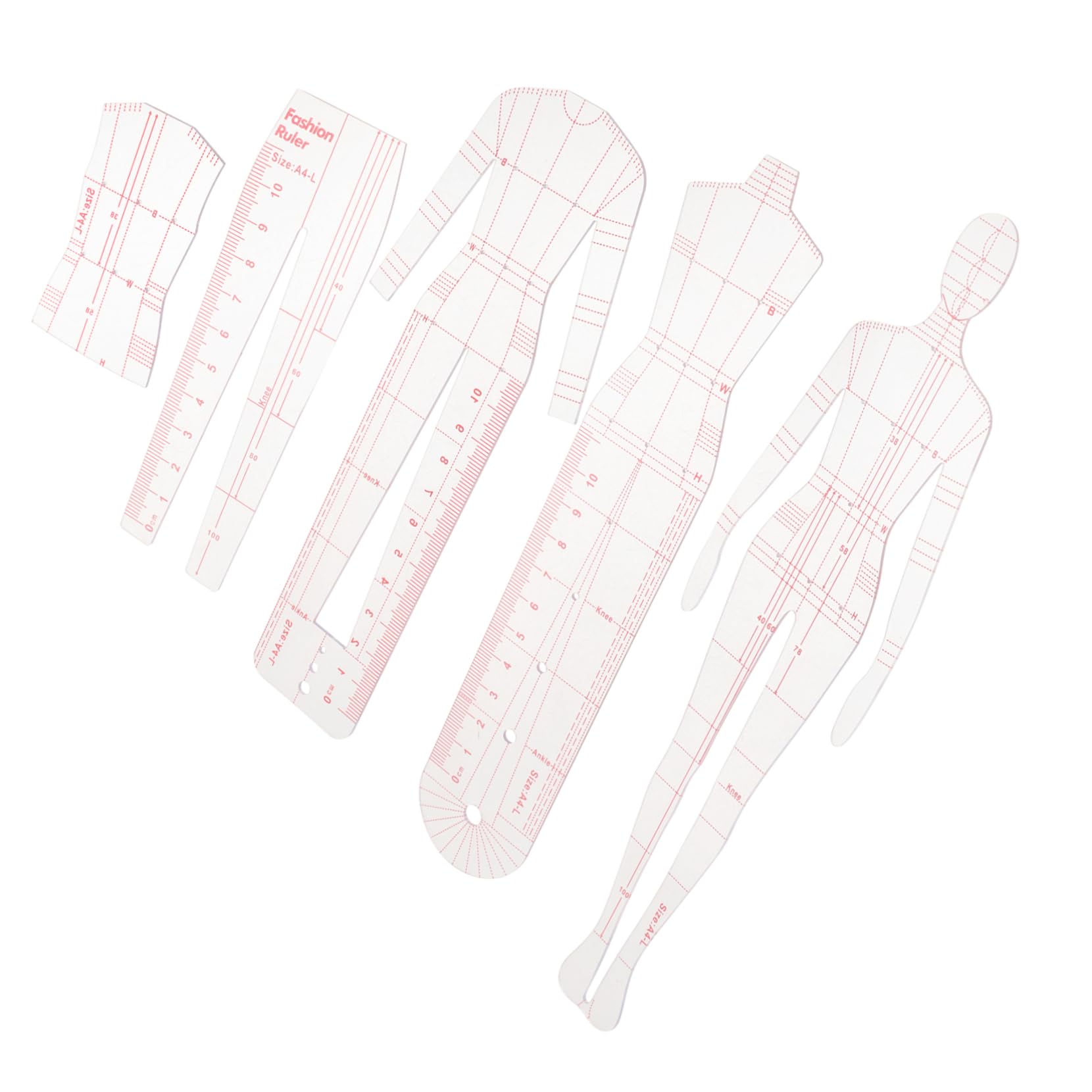 15pezzi Righello Per Trapuntatura Per Cucito e Patchwork Ruler Trasparente Con Linee Di Marcatura Per Progetti Creativi e Fai Da Te