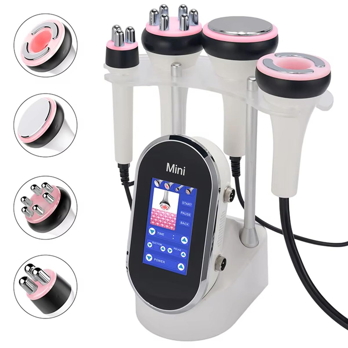 4 in 1 Radiofrequenza Cellulite 40k Massaggiatore Anticellulite Macchinario Radiofrequenza Corpo per Dimagrire Professionale per la bellezza del viso addome, glutei e cosce