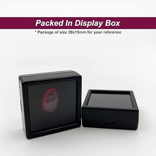 Miniatura 5 de Oval Cabochons Loose Synthetic Ruby Stone Flatback Red Corundum Gemstone 3A VVS (1Pcs)