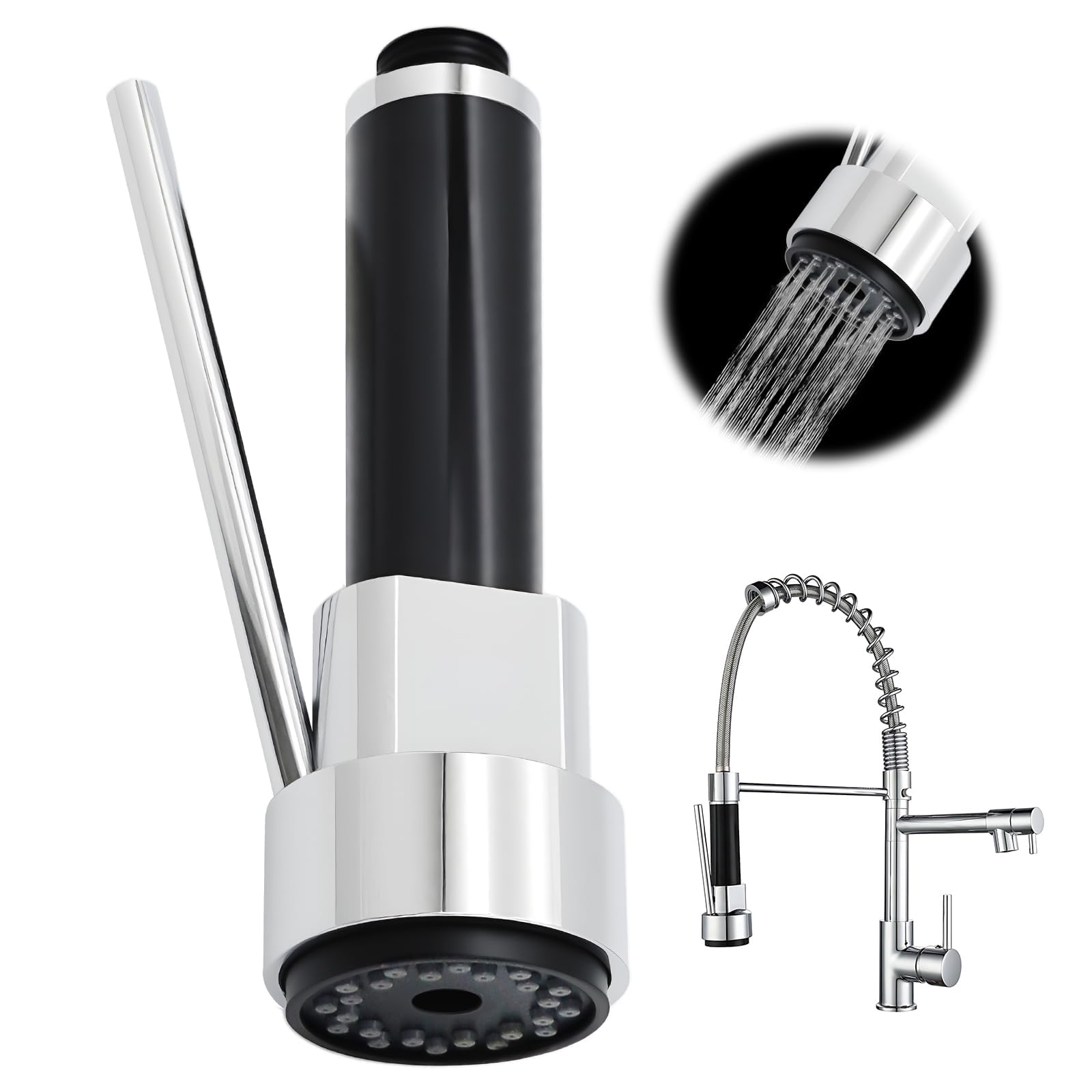 Grifo Cocina - Cabezal de Rociador para Grifo, Alcachofa de Ducha, Recambio de Pulverización ABS, Boquilla de Grifo para Cocina y Baño