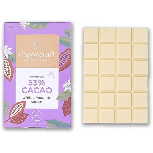 Cocoacraft White Chocolate Couverture 210g