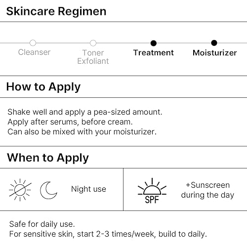 Miniatura 6 de Organicity EX-Retinol y Bakuchiol 15% suero facial 0.5 onzas líquidas  con complejo peptídico y dexpantenol  Cuidado de la piel coreano  para