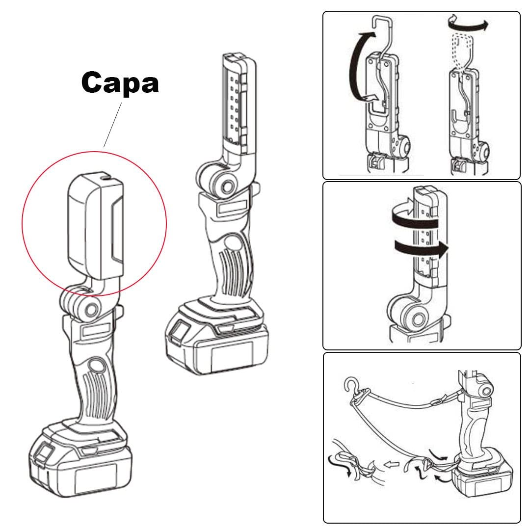 Makita DML801X Lampe torche