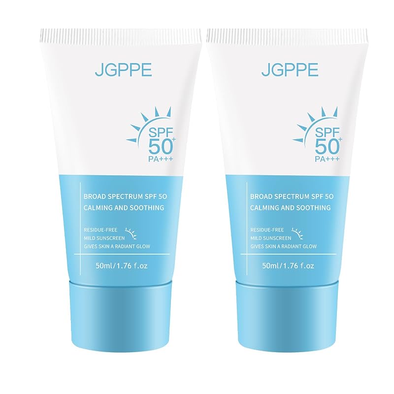 Protetor solar facial Jgppe com FPS 50+, 50 mL, Pacote com 2